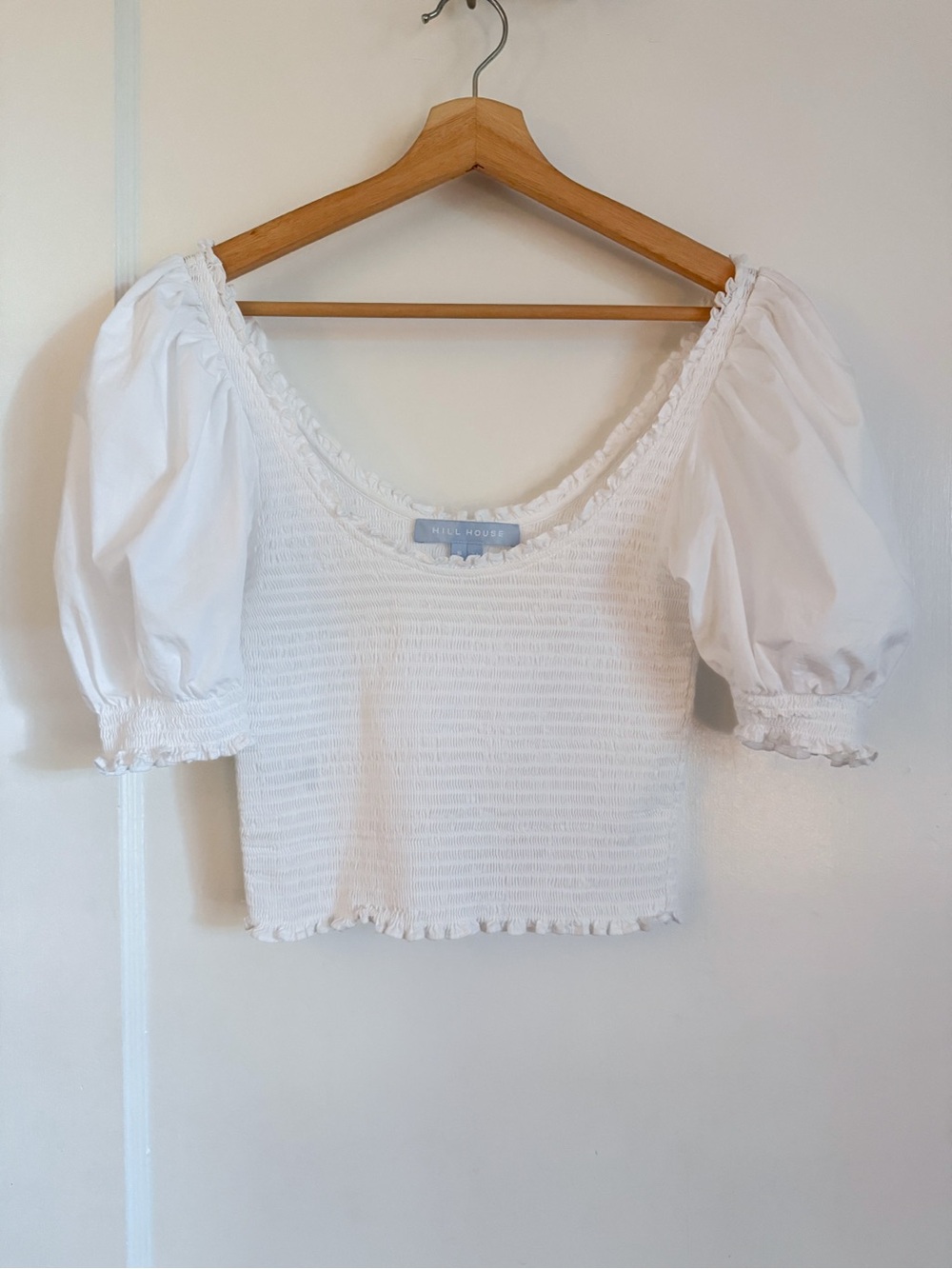 Hill House Aiko Nap Top in White Women's Small